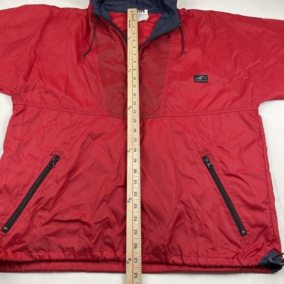 Helly Hansen Hooded 1/2 Zip Windbreaker Rain Jacket Men’s M Lightweight Vintage - Picture 5 of 13